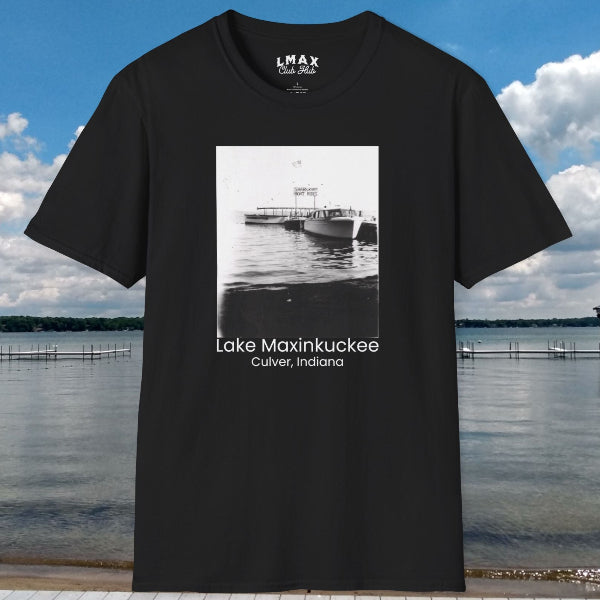 Lake Max vintage speed boat photo shirt