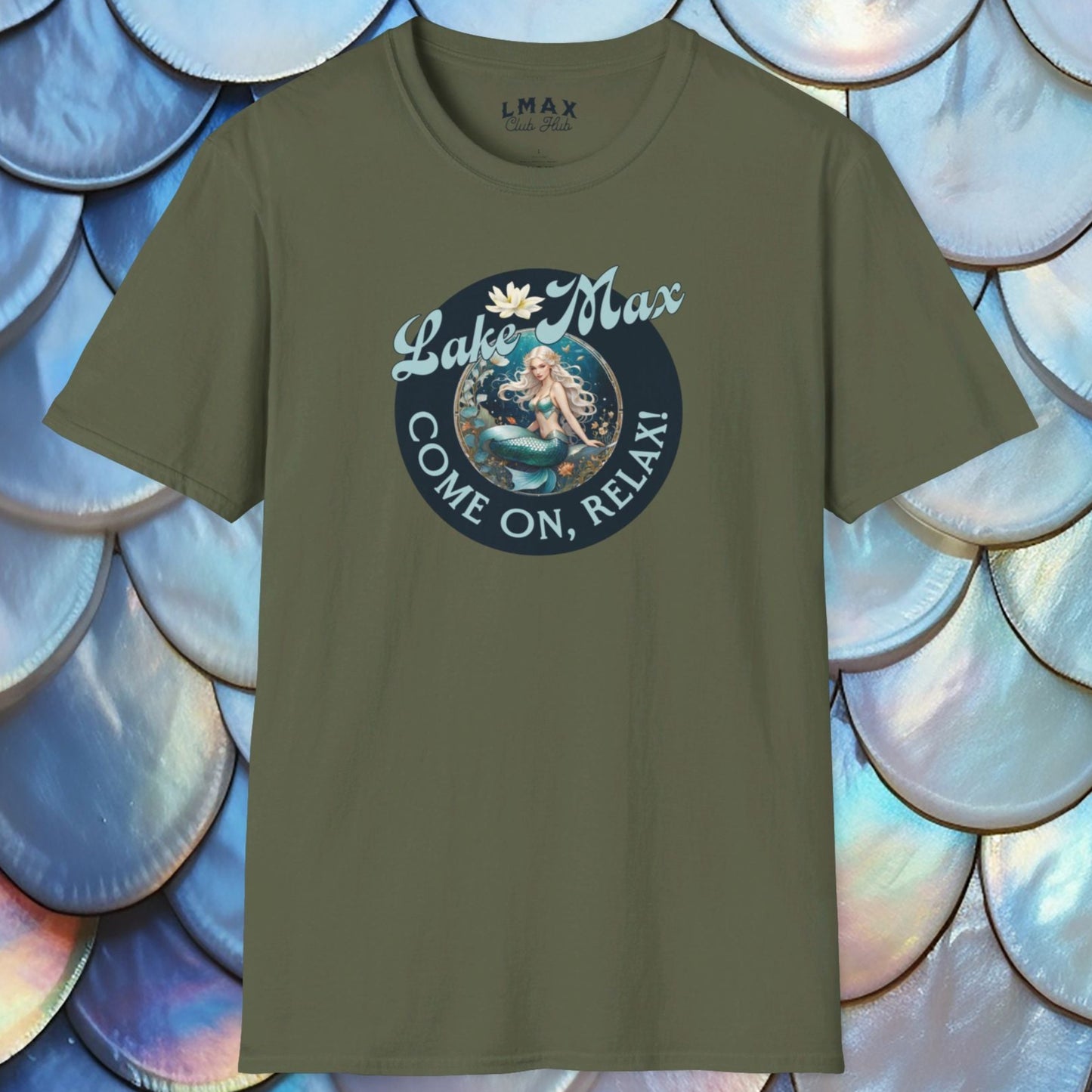 Maxinkuckee Mermaid 6 Graphic Unisex Softstyle T-shirt