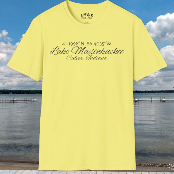 Lake Max latitude and longitude shirt
