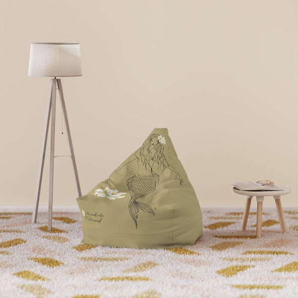 Bean Bag Chair Cover (SAND) - Maxinkuckee Mermaid #3