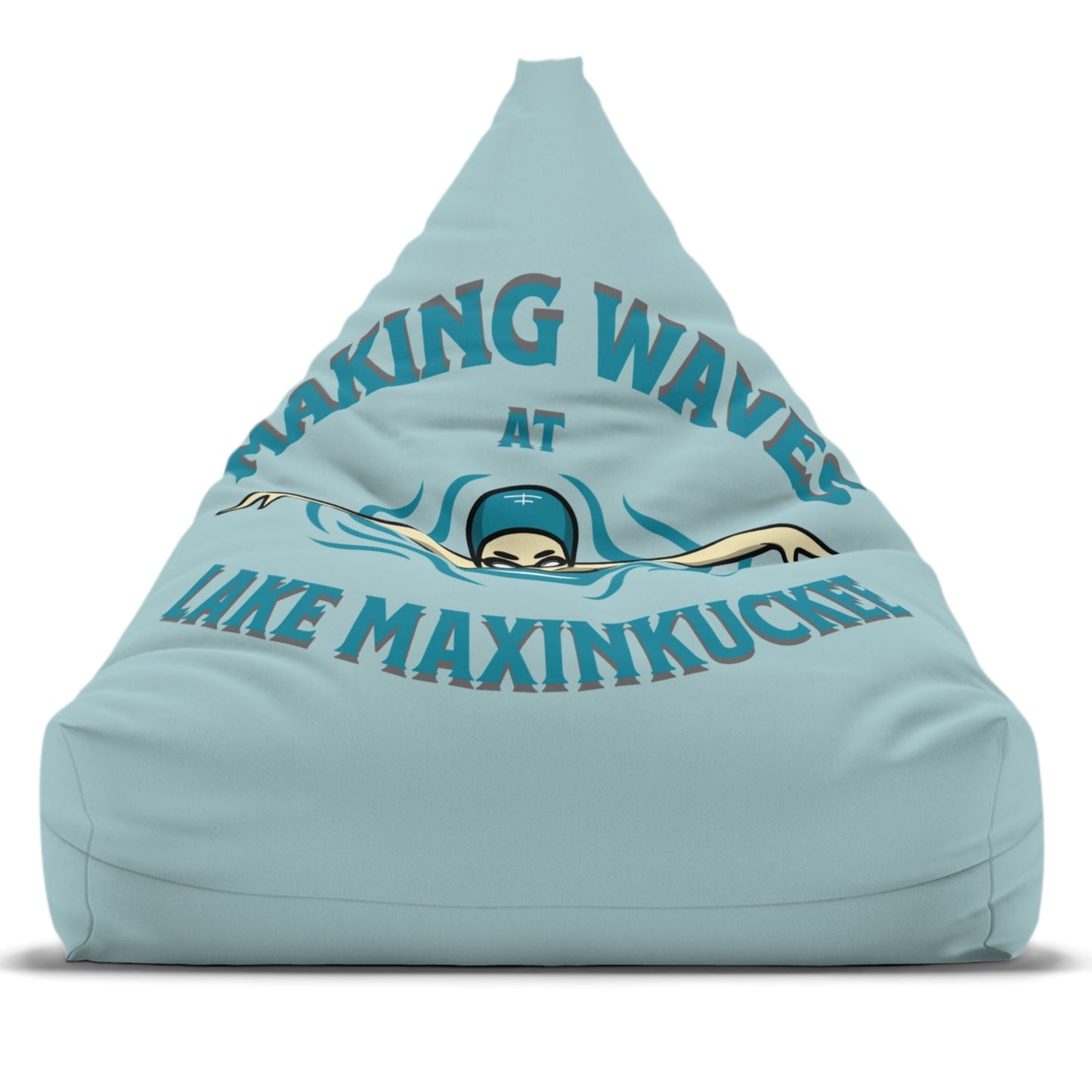Lake Life Lake Maxinkuckee Culver Indiana Swimmer Bean Bag Chair Cover