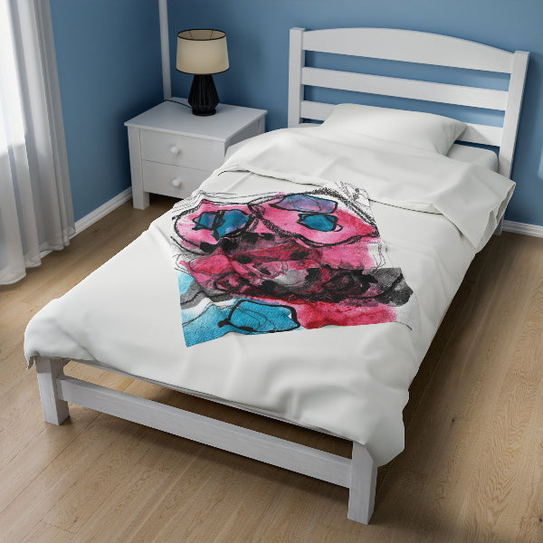 Mysteries of the Shoreline #1 Graphic Velveteen Plush Blanket