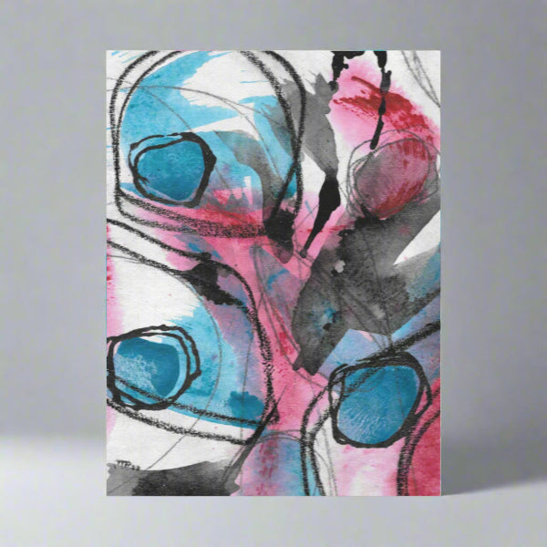 Mysteries of the Shoreline #6, water themed Pod Canvas Gallery Wrap, Ready to Hang Abstract Wall Art
