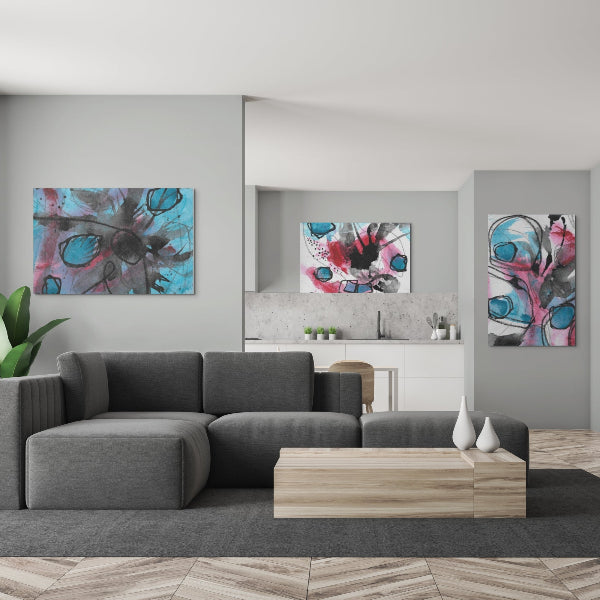Mysteries of the Shoreline #7, water themed Pod Canvas Gallery Wrap, Ready to Hang Abstract Wall Art