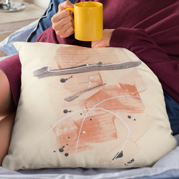 Shimmers #6 Graphic Spun Polyester Square Pillow