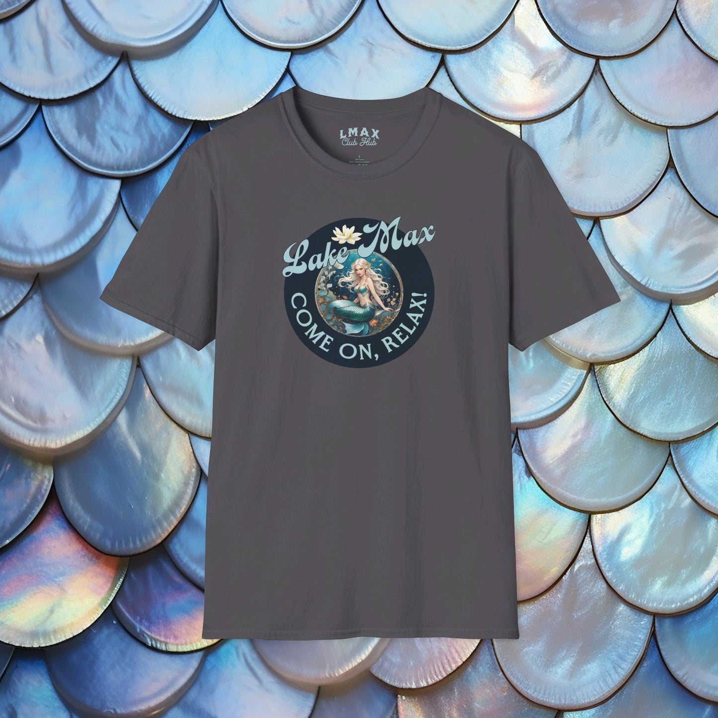 Maxinkuckee Mermaid 6 Graphic Unisex Softstyle T-shirt