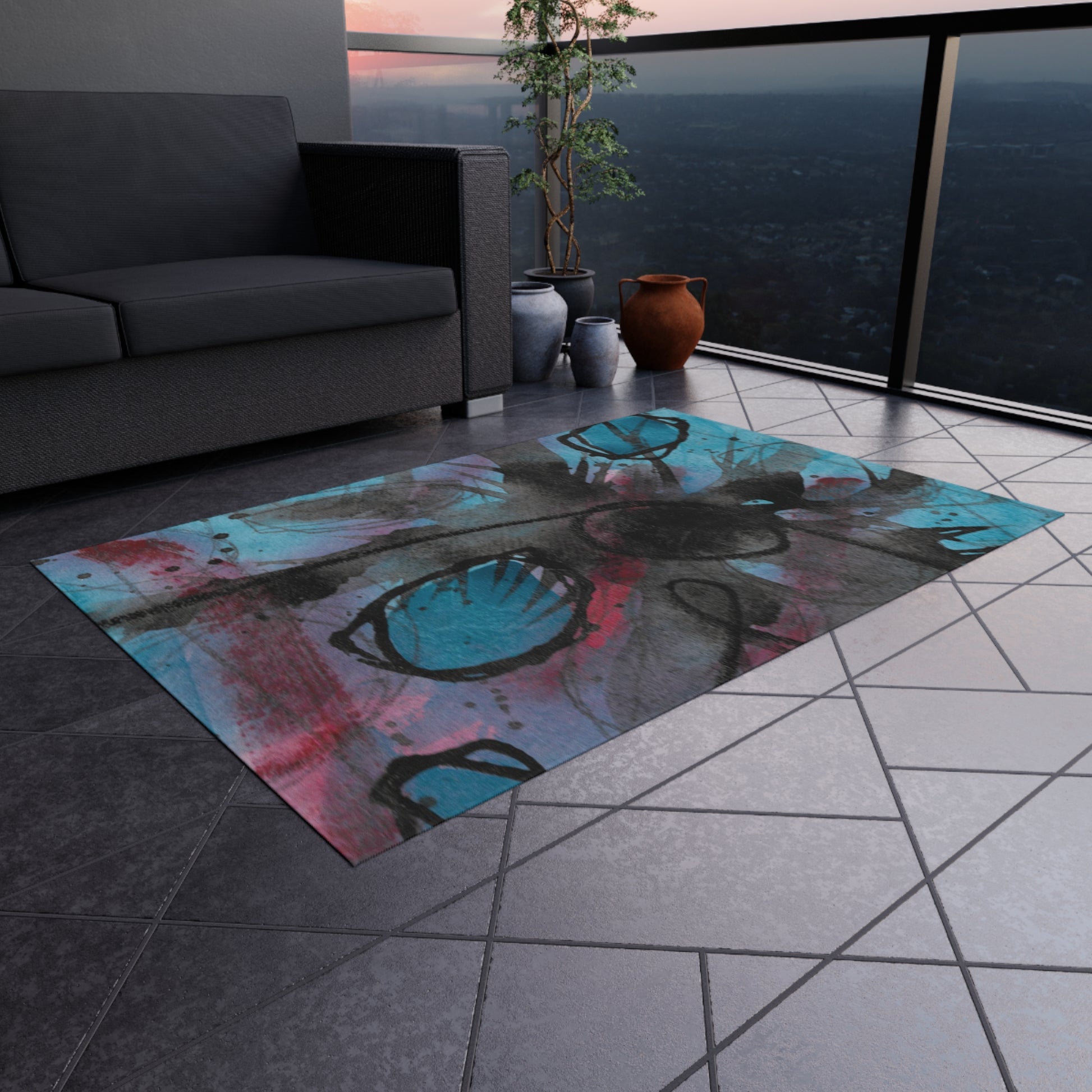 Mysteries of the Shoreline #7 Graphic Outdoor Rug