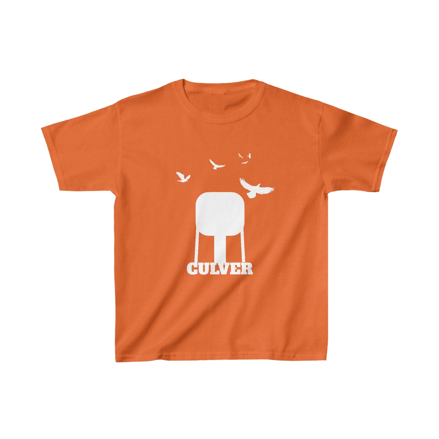 Culver Indiana Water Tower with Turkey Vultures in Silhouette Kids Heavy Cotton™ Tee