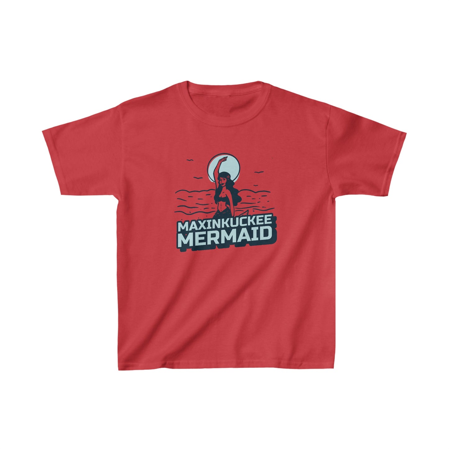 Maxinkuckee Mermaid 3 graphic Kids Heavy Cotton™ Tee