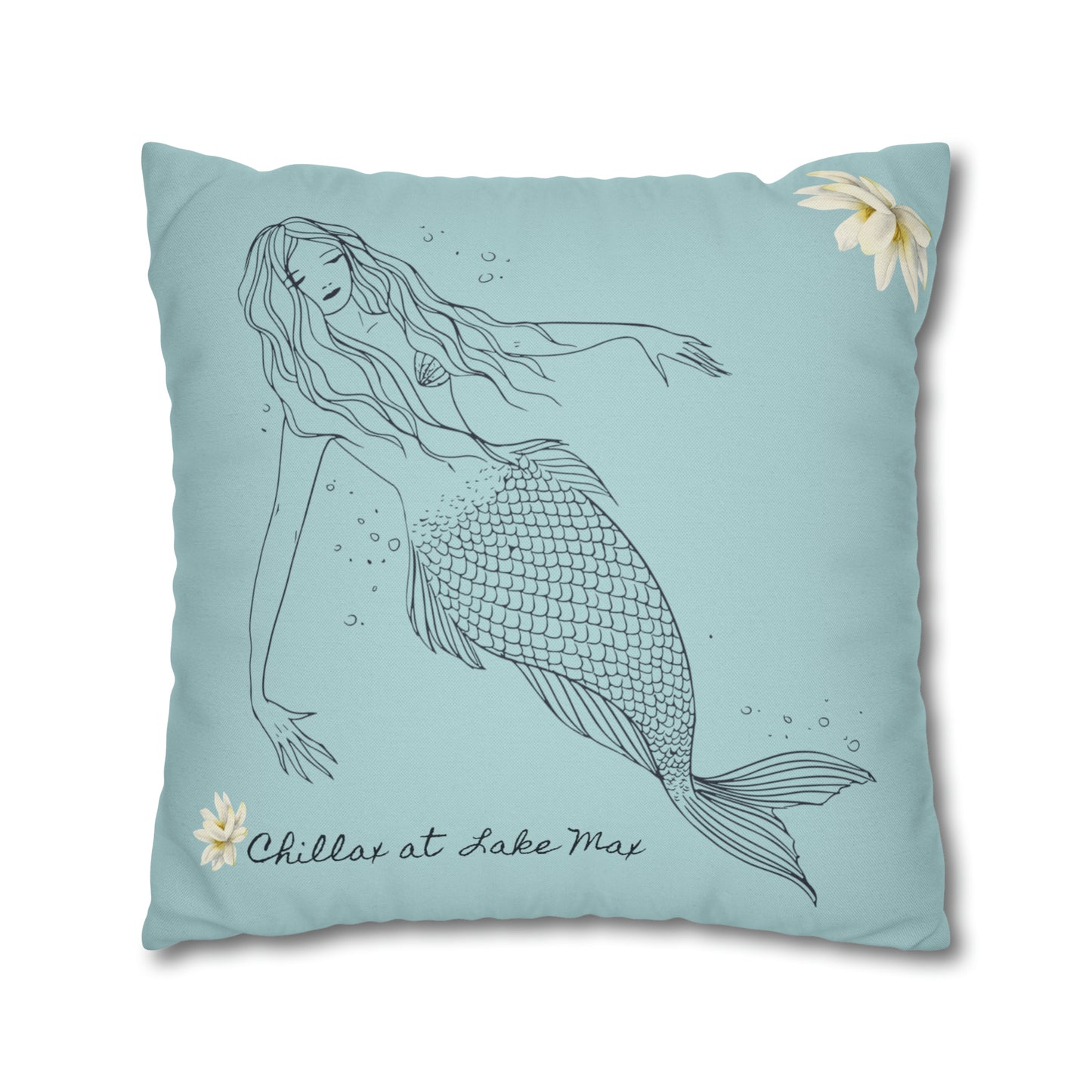 mermaid pillow back