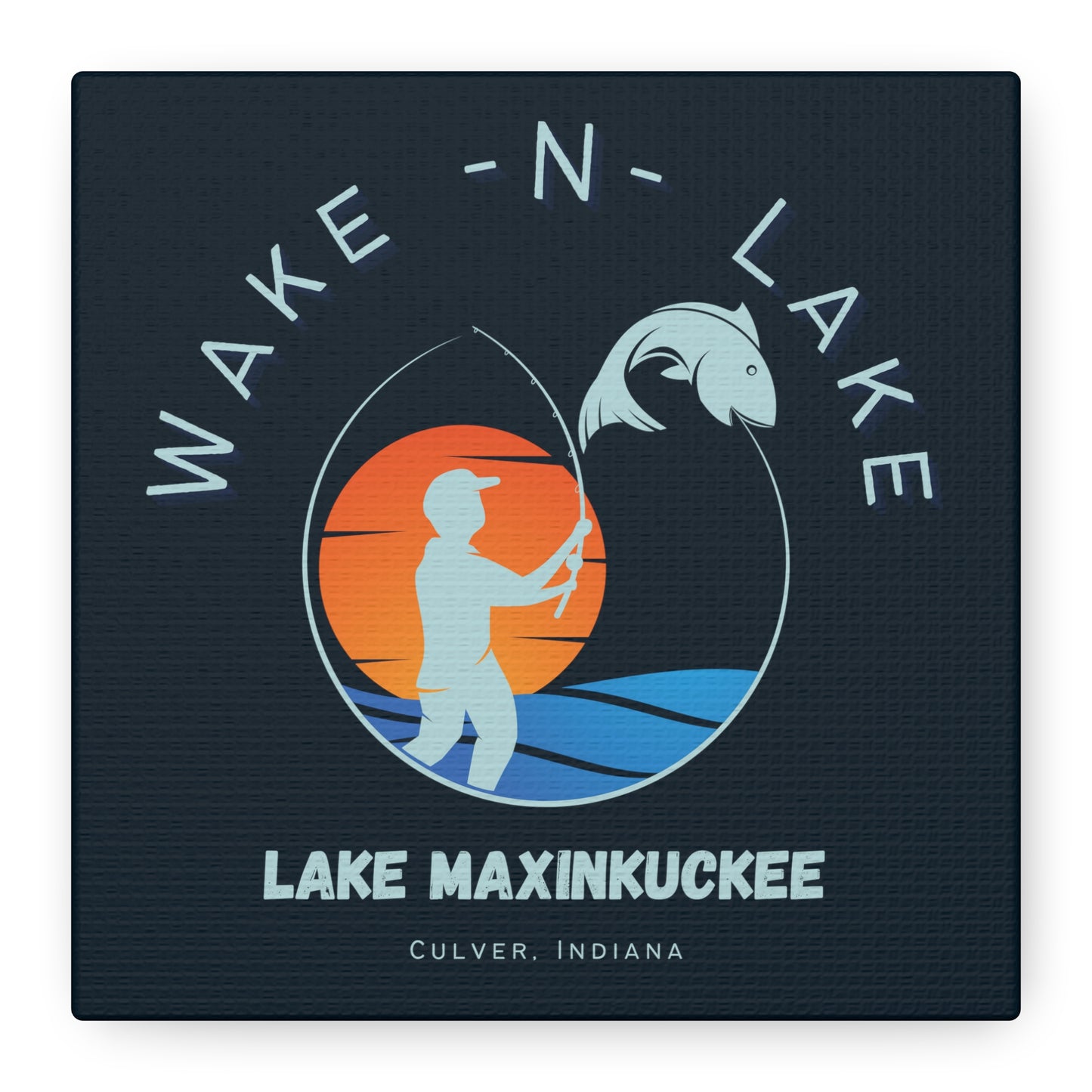 Wake N Lake 1, Matte Canvas, Stretched, 1.25"