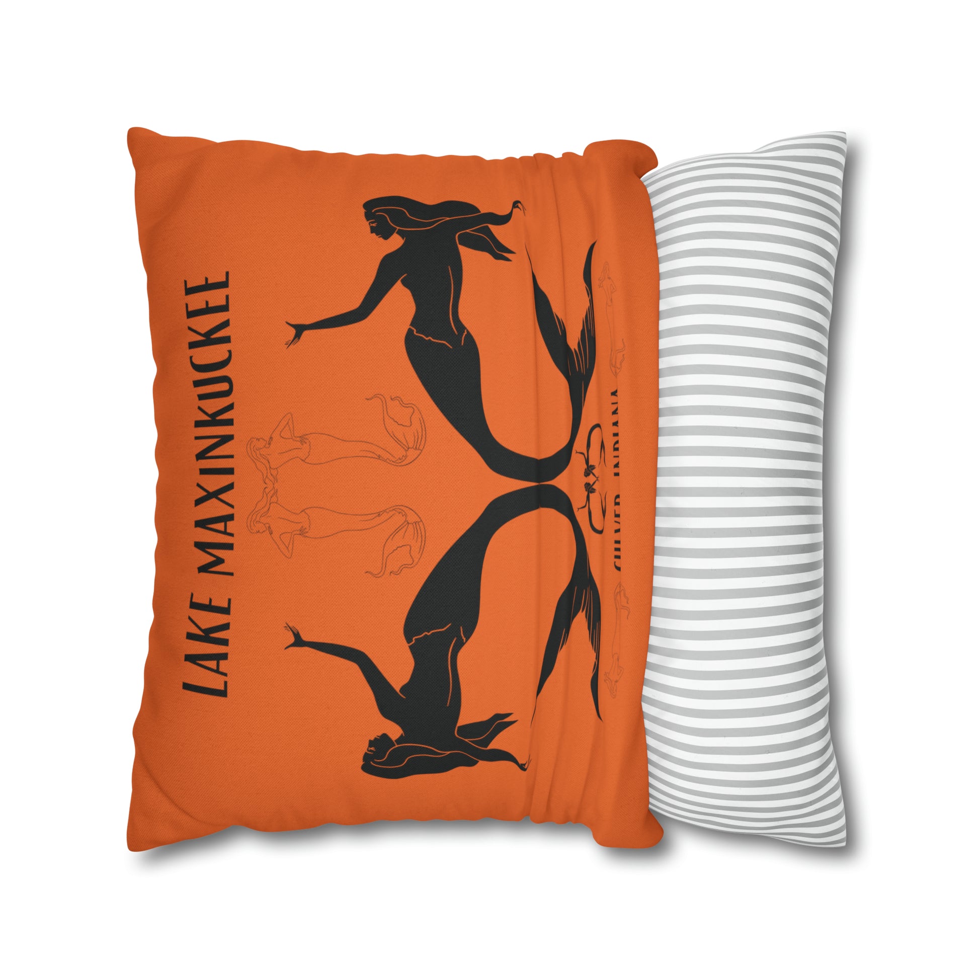 Mermaids silhouettes pillowcase