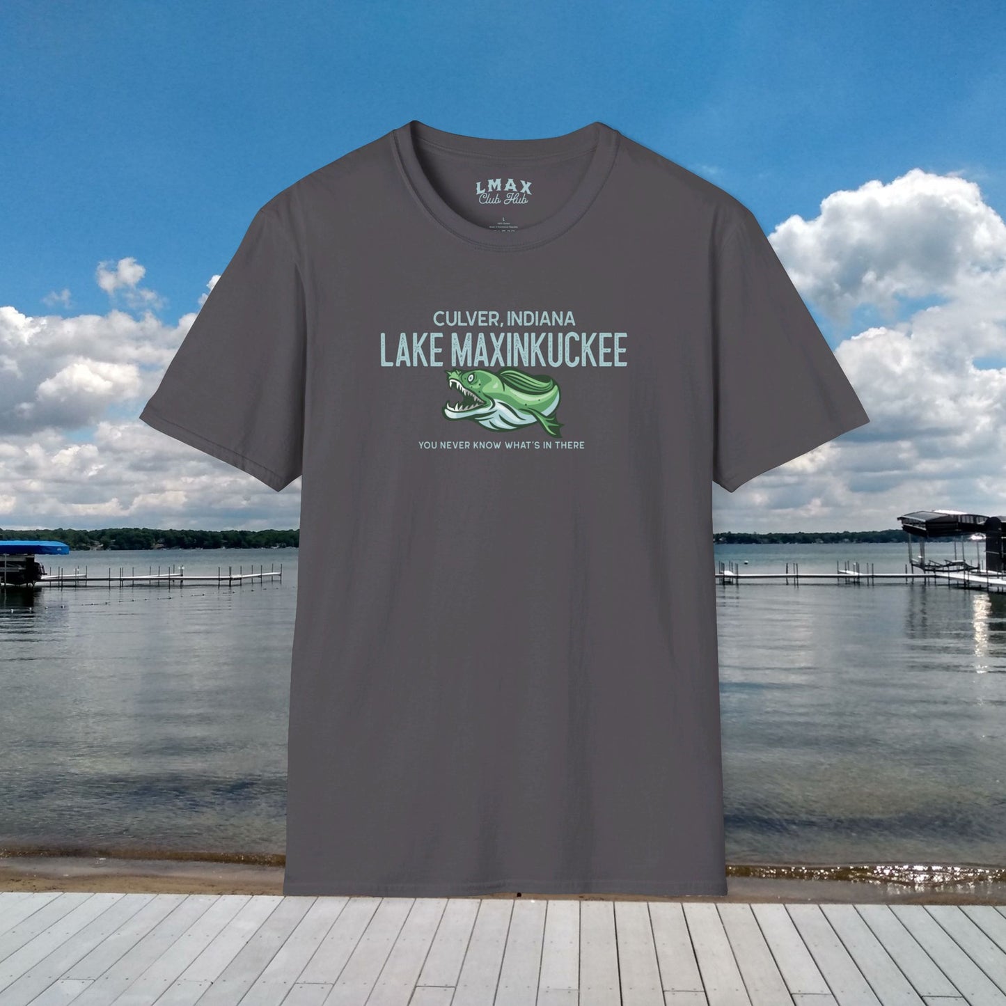 Lake Maxinkuckee Culver Indiana What's in There Graphic Unisex T-shirt