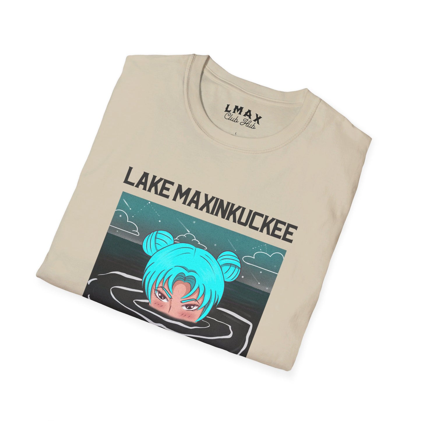 Lake Life Lake Maxinkuckee Culver Indiana Soaking Girl Graphic Unisex Softstyle T-shirt