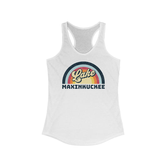 Lake Maxinkuckee Rainbow, Women's Ideal Racerback Tank