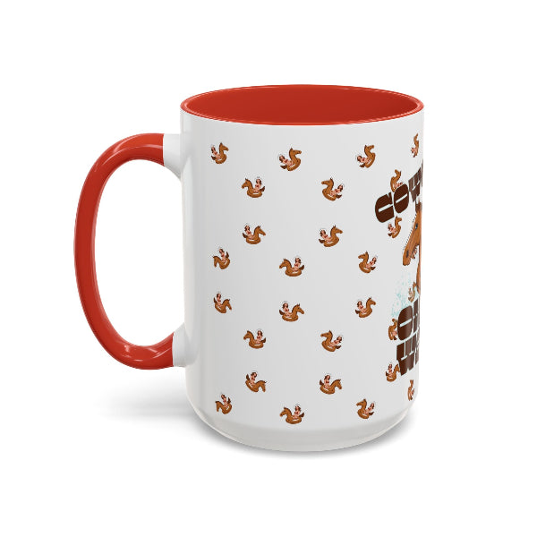 Cowgirl on the water mug with cowgirl on horse float ring