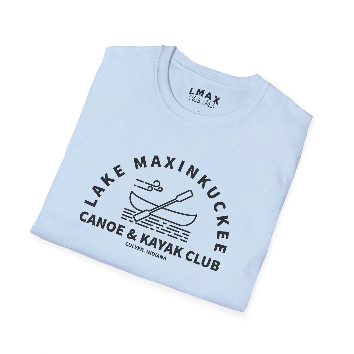 Lake Maxinkuckee Canoe & Kayak Club Black Print Unisex Unisex Softstyle T-Shirt