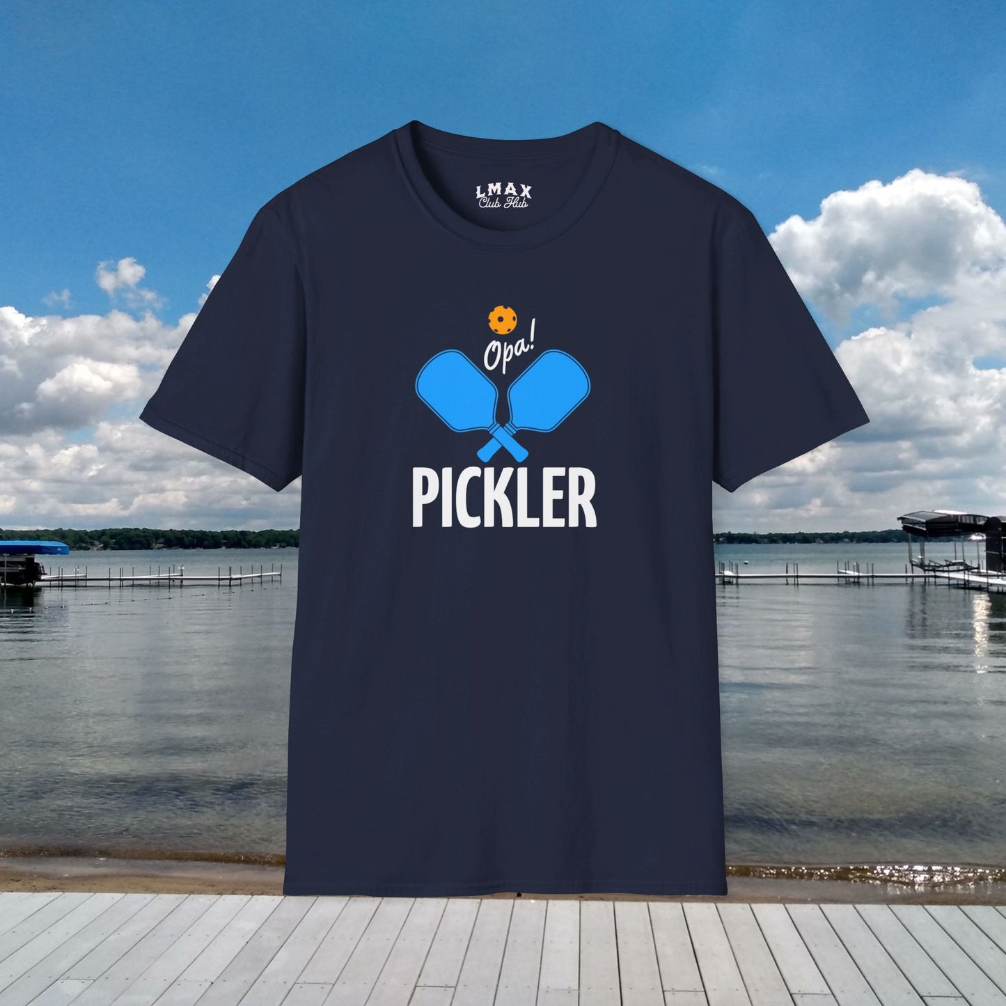 PICKLER Opa! Pickle Ball Unisex Softstyle T-Shirt