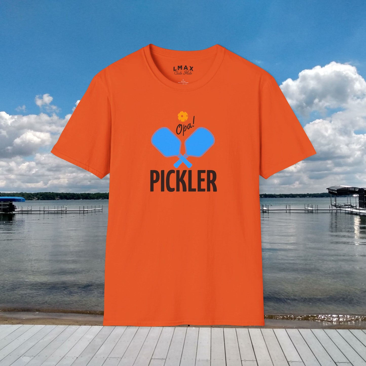 PICKLER Opa! Pickle Ball Unisex Softstyle T-Shirt