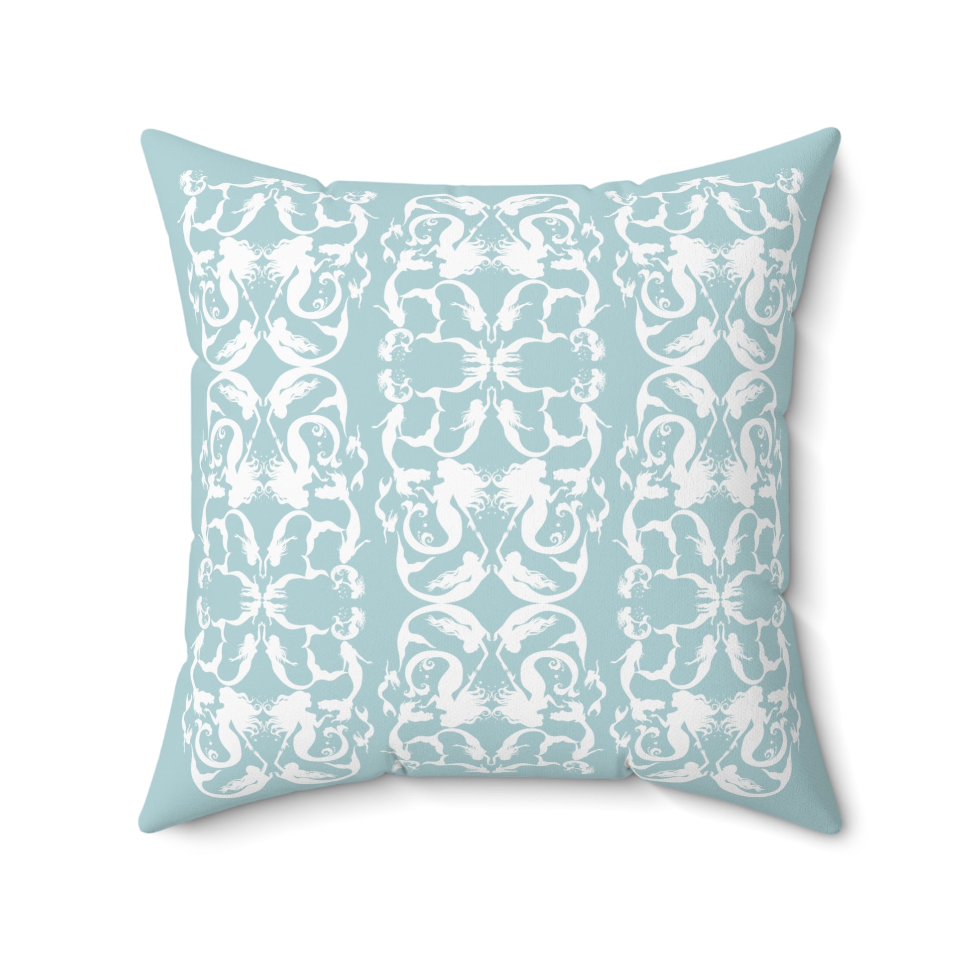 Mermaids silhouettes pillowcase