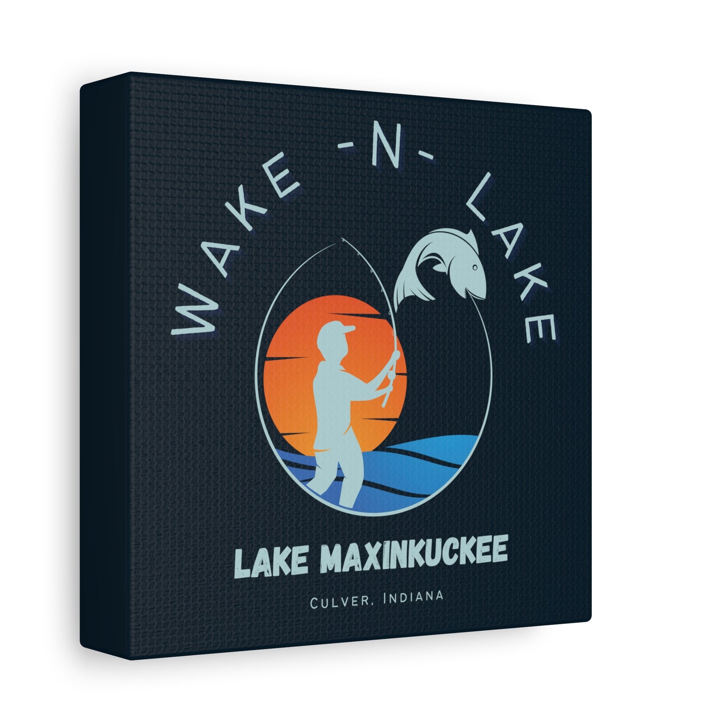 Wake N Lake 1, Matte Canvas, Stretched, 1.25"