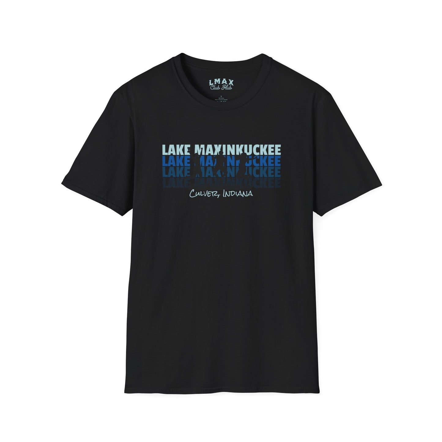 Lake Maxinkuckee Culver Indiana (BLUES) Graphic Unisex Softstyle T-Shirt