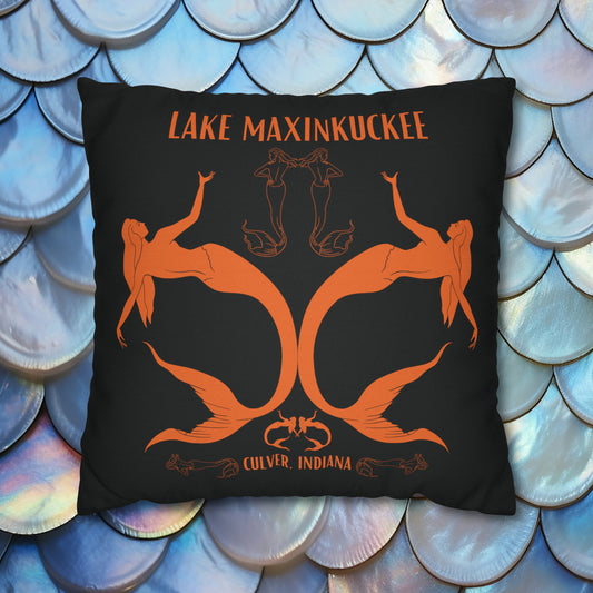 Mermaids silhouettes pillowcase