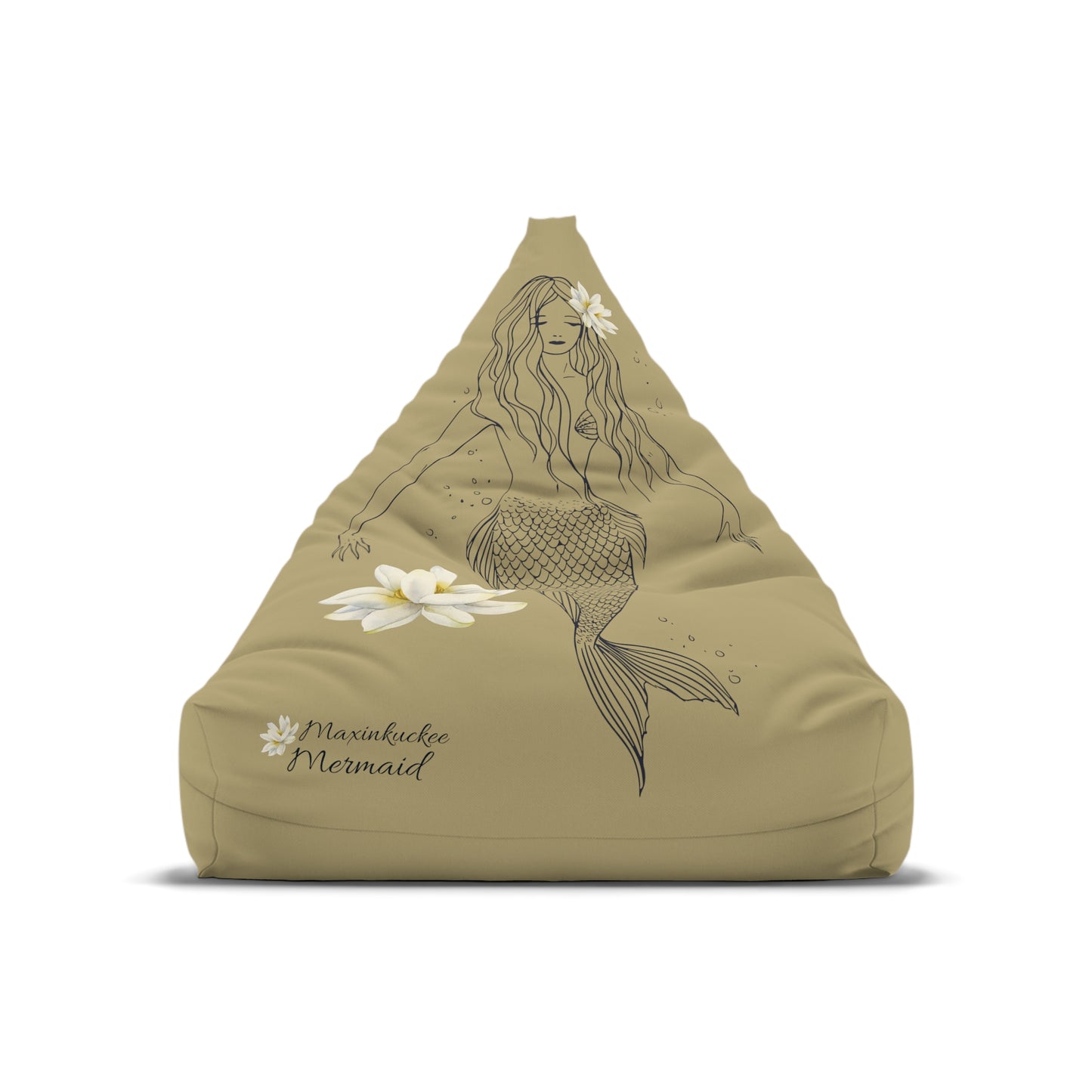 Maxinkuckee Mermaid #3 Bean Bag Chair Cover (SAND)