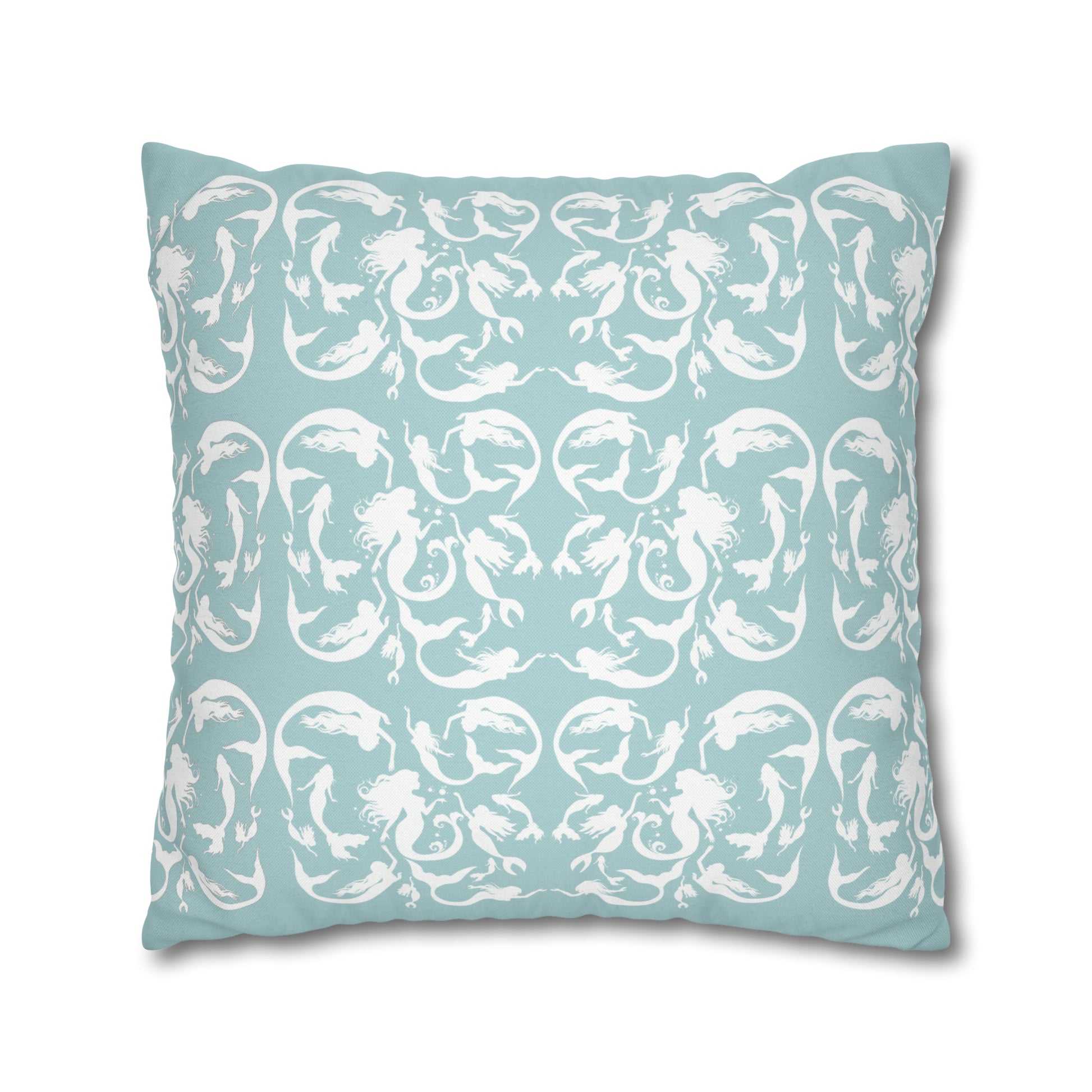 Mermaids silhouettes pillowcase