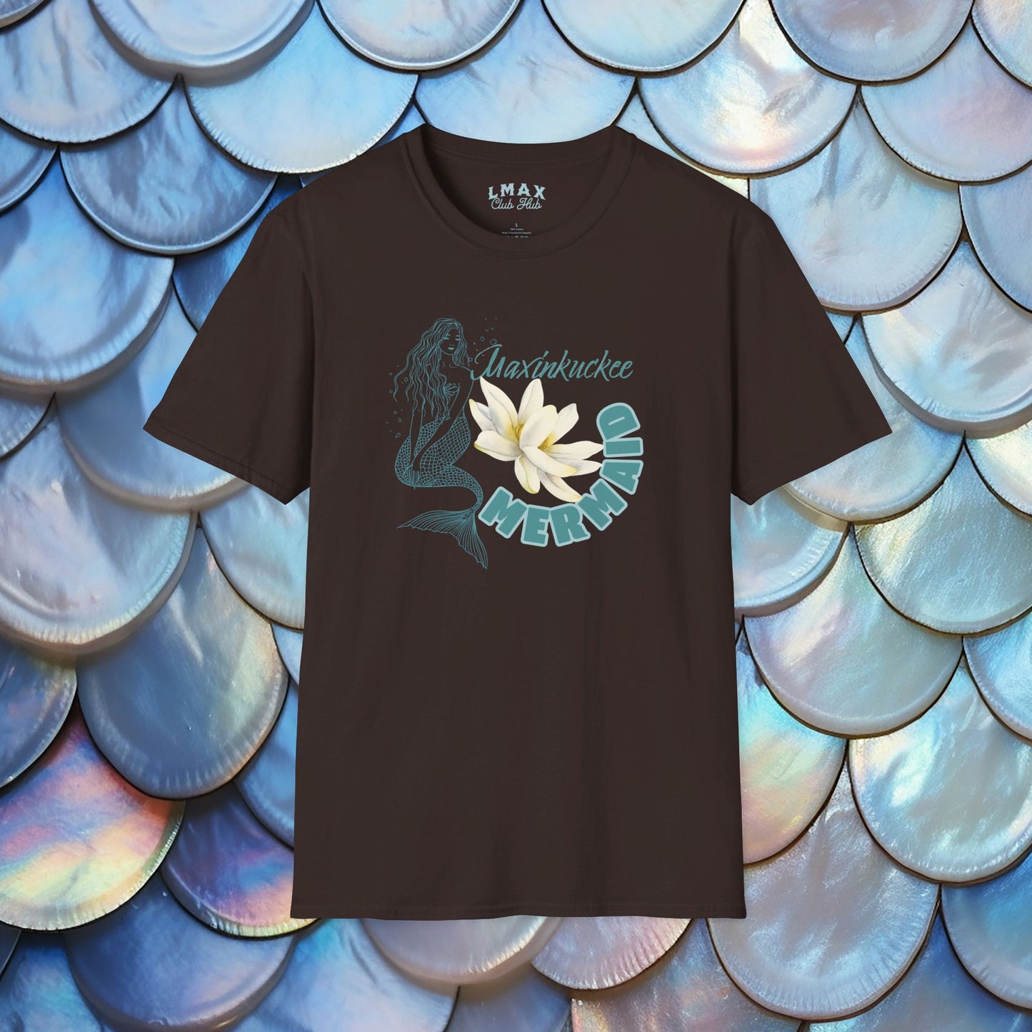 Maxinkuckee Mermaid 4 Graphic Unisex Softstyle T-Shirt