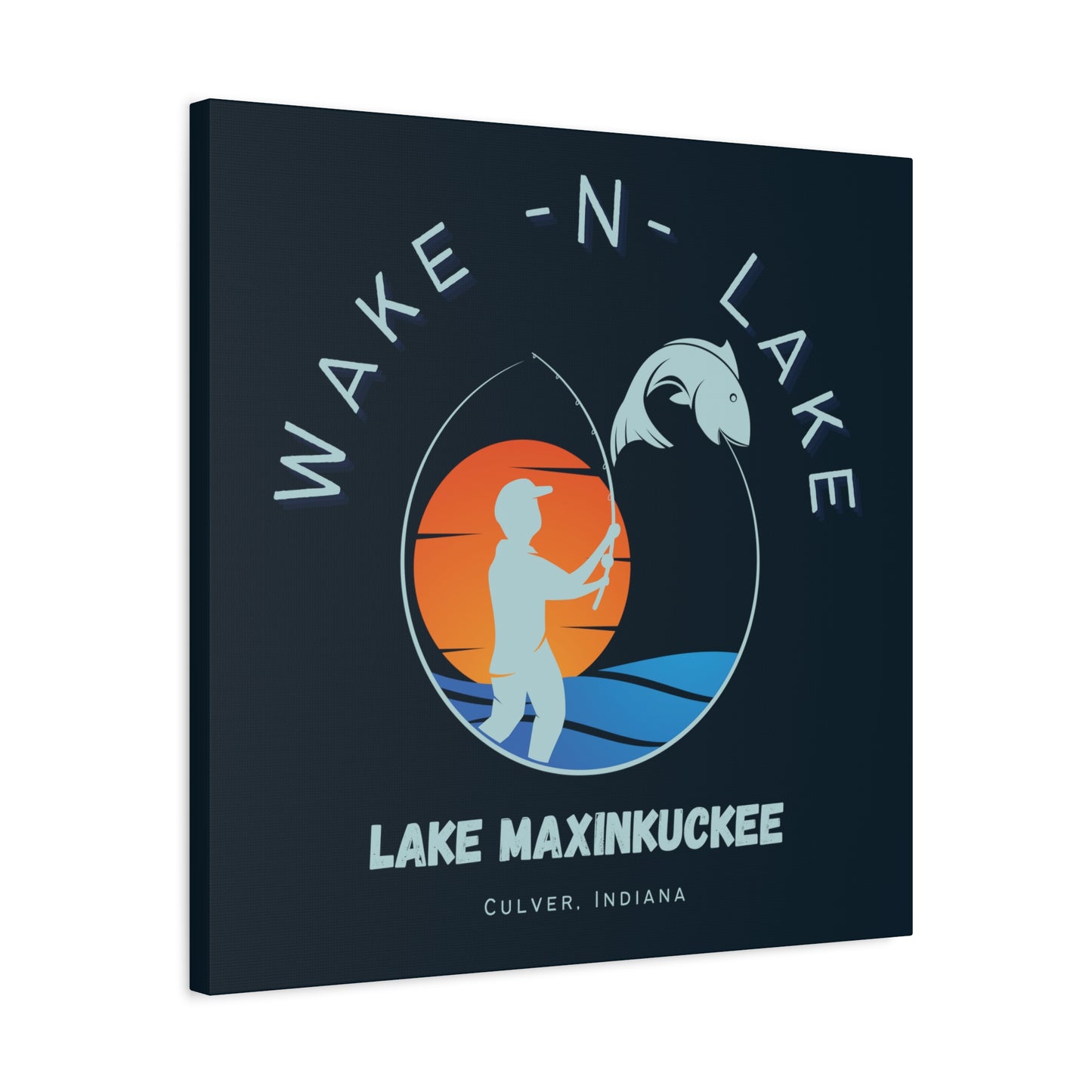 Wake N Lake 1, Matte Canvas, Stretched, 1.25"