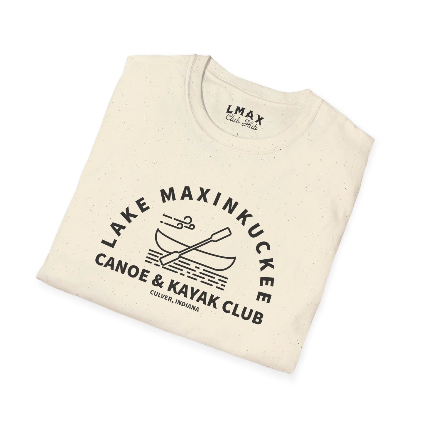 Lake Maxinkuckee Canoe & Kayak Club Black Print Unisex Unisex Softstyle T-Shirt