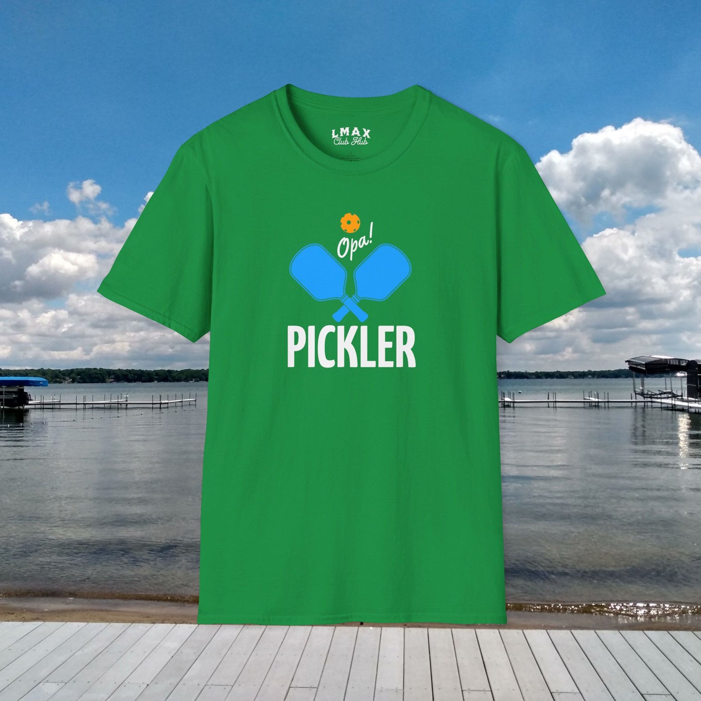 PICKLER Opa! Pickle Ball Unisex Softstyle T-Shirt