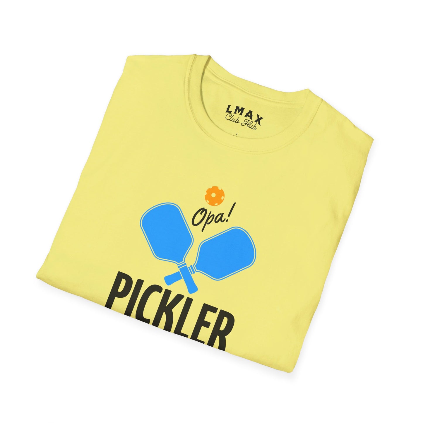 PICKLER Opa! Pickle Ball Unisex Softstyle T-Shirt