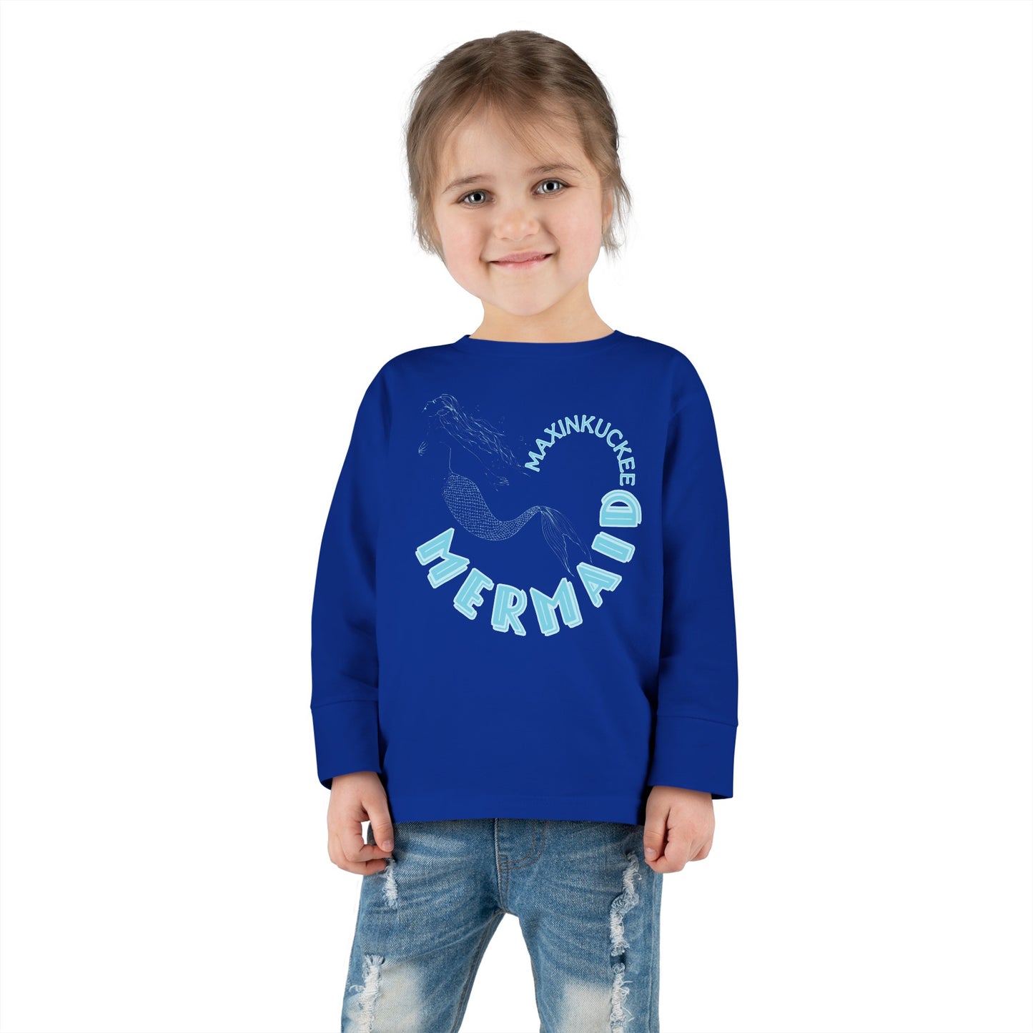 Maxinkuckee Mermaid Toddler Long Sleeve Tee