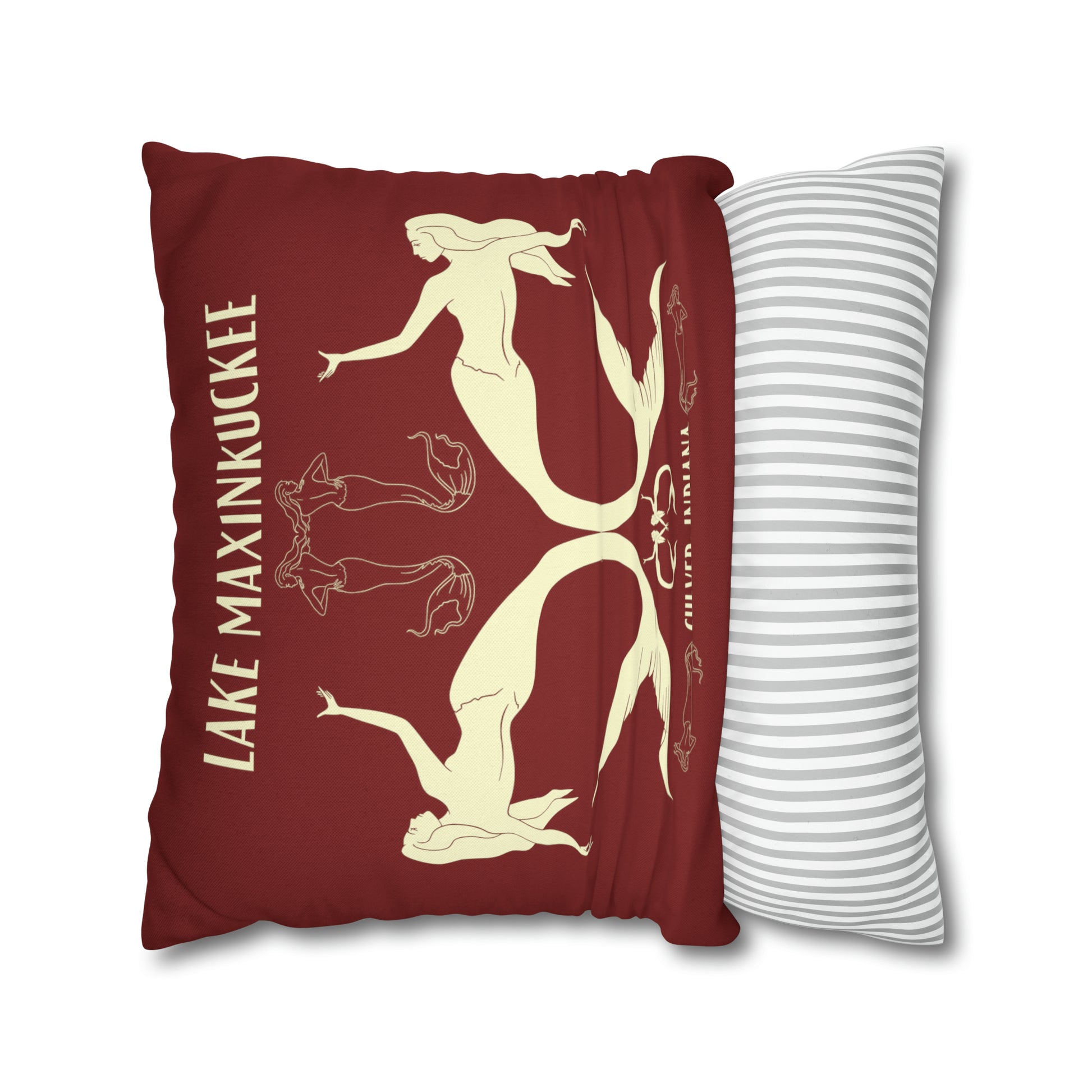 Mermaids silhouettes pillowcase