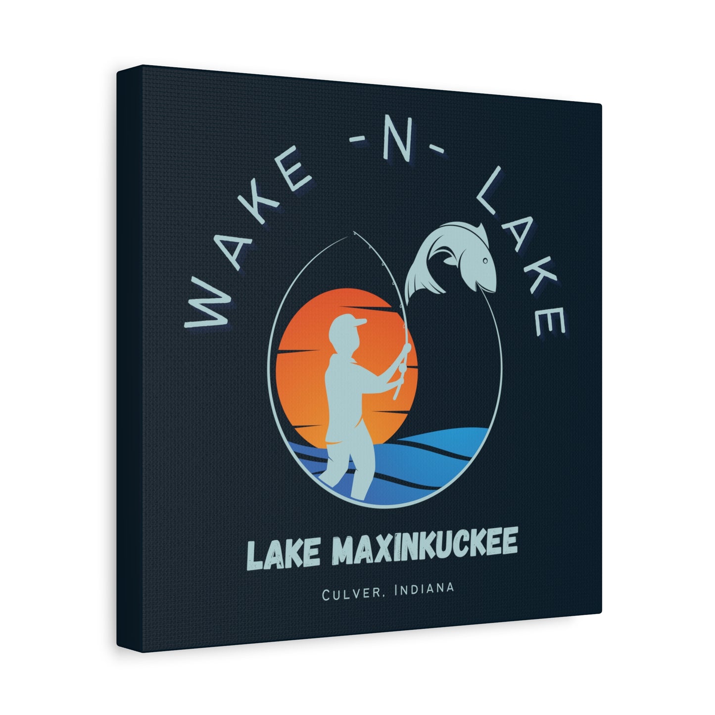 Wake N Lake 1, Matte Canvas, Stretched, 1.25"