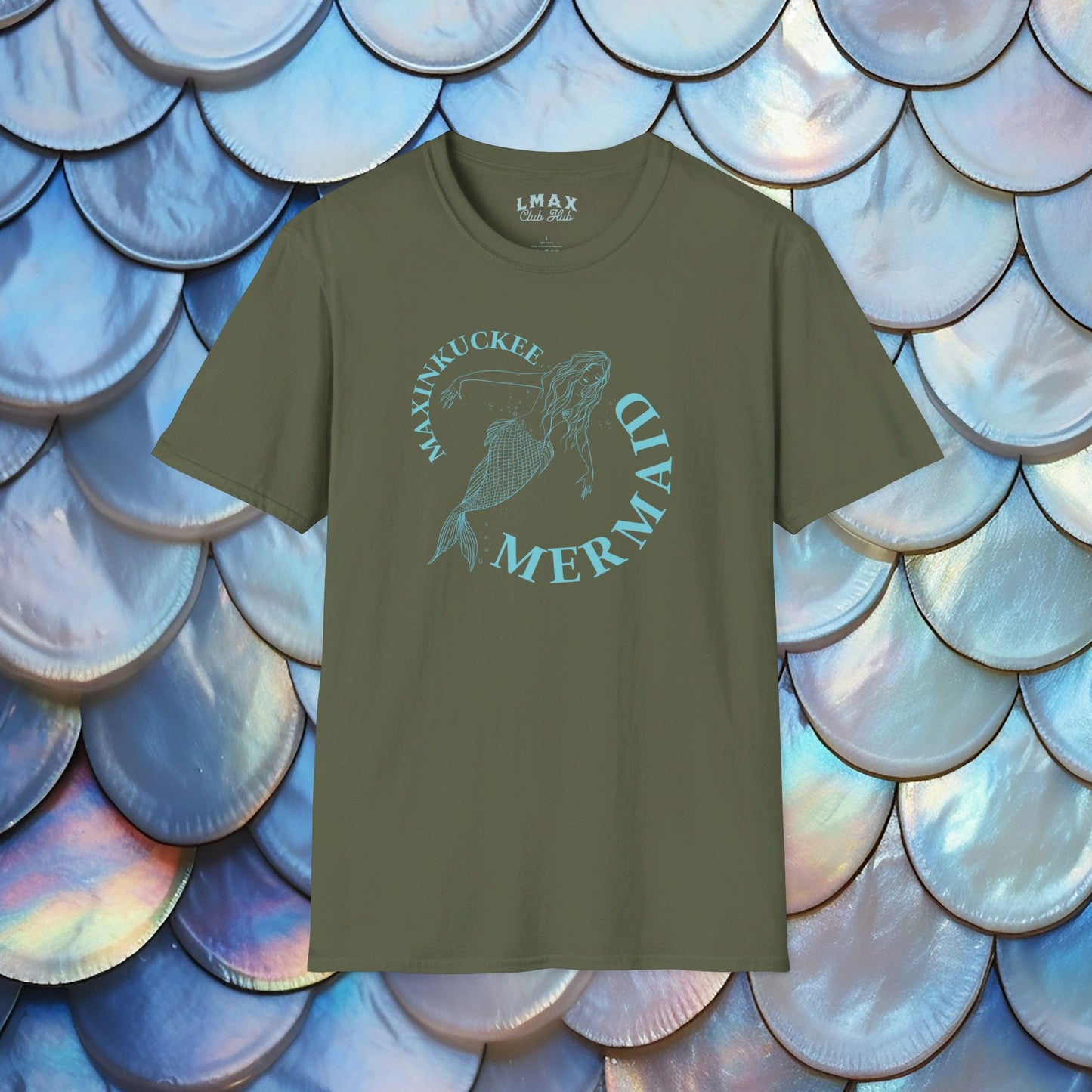 Maxinkuckee Mermaid Graphic Unisex Softstyle T-shirt