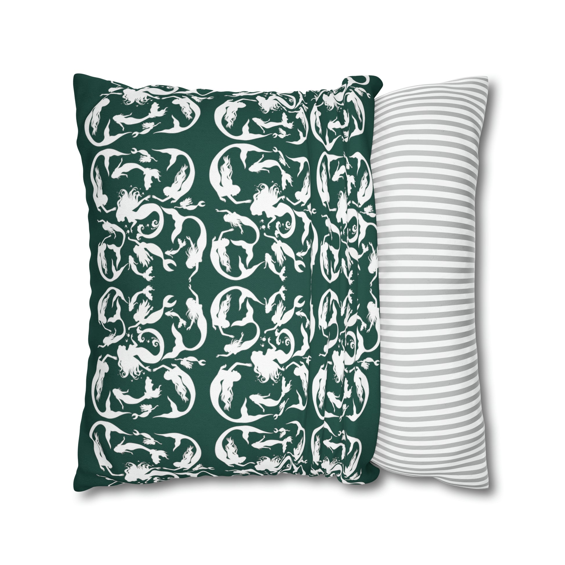 Mermaids silhouettes pillowcase