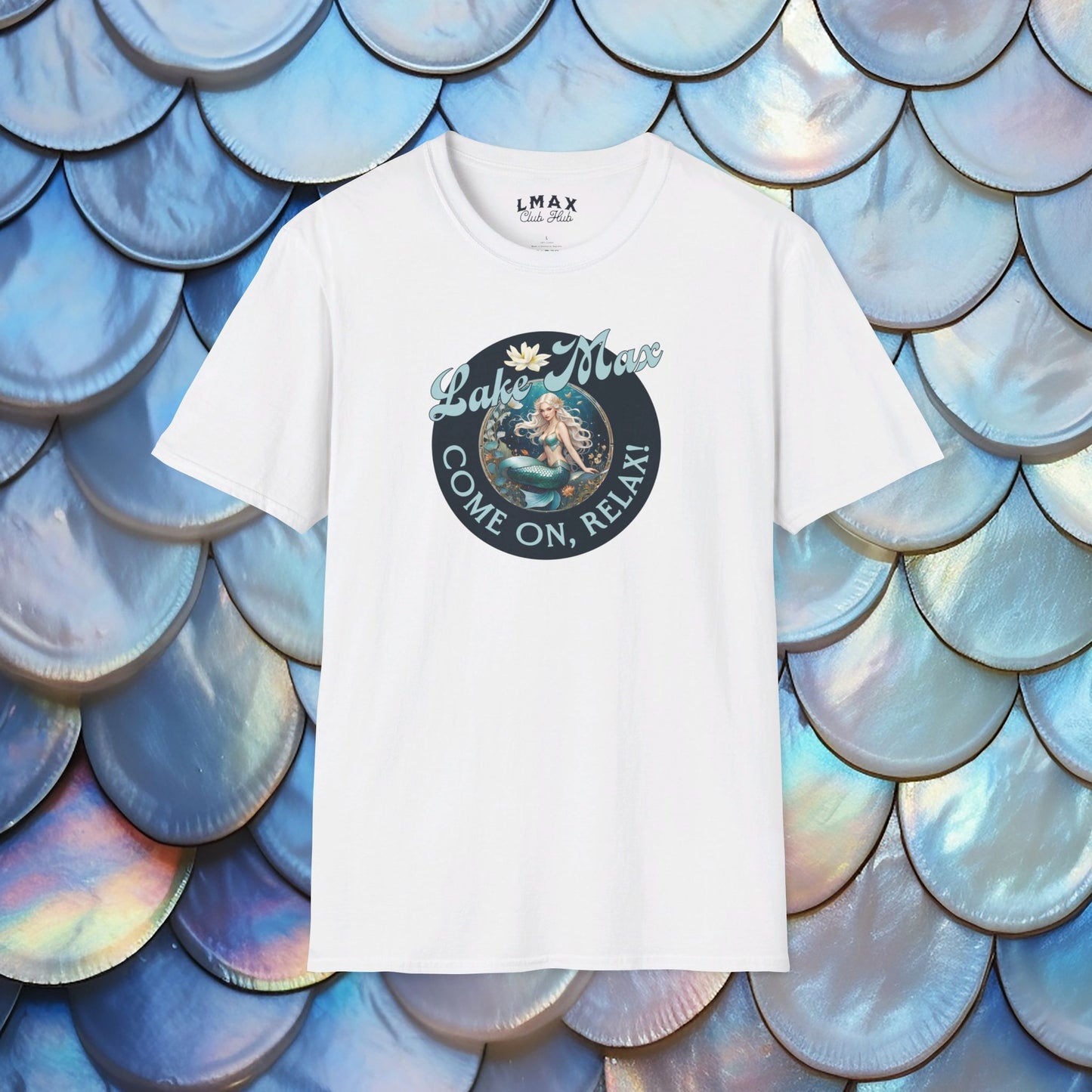 Maxinkuckee Mermaid 6 Graphic Unisex Softstyle T-shirt