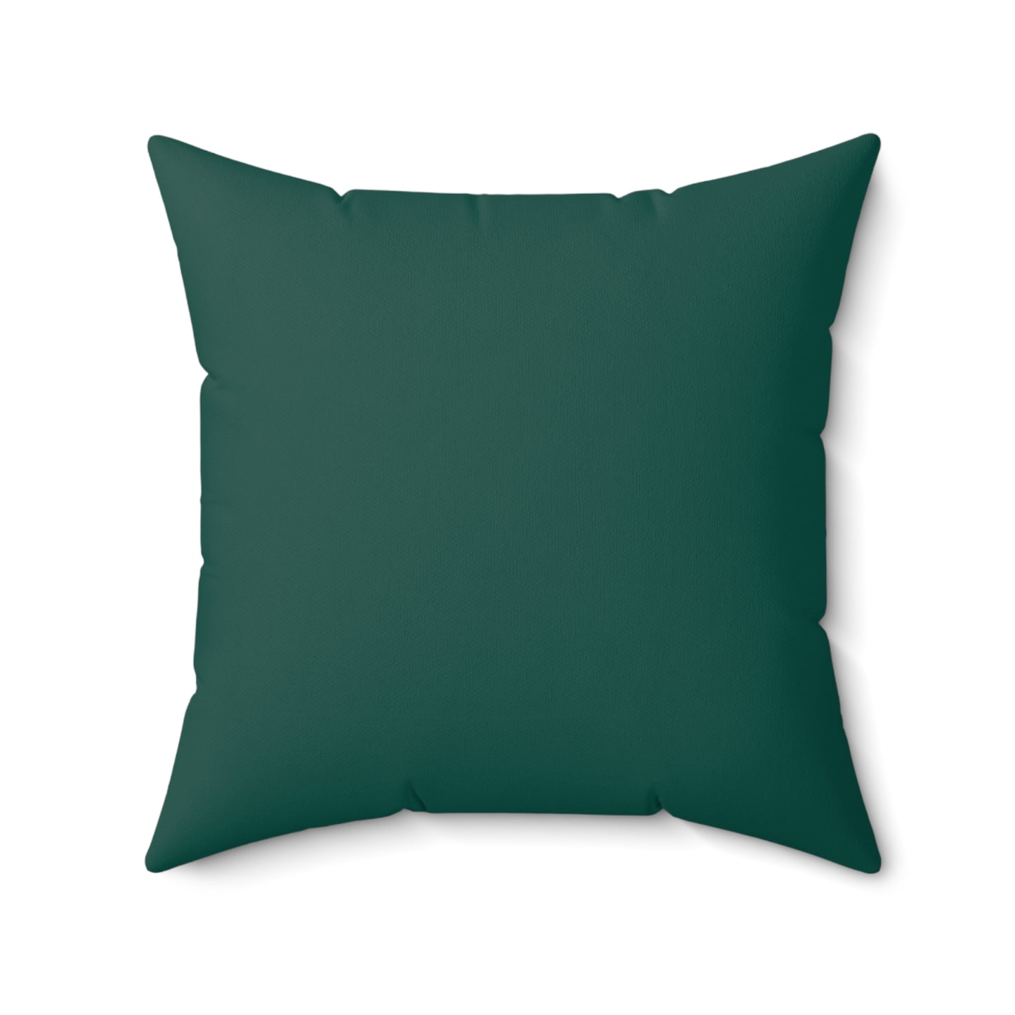 plain spruce green square pillow front