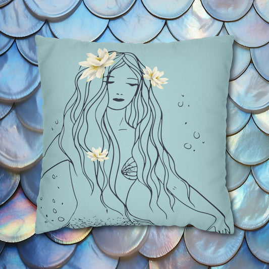 mermaid pillow front