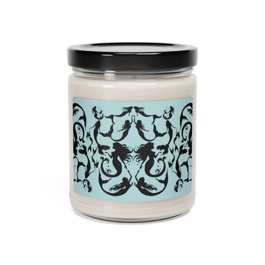 Mermaids in Silhouette Clean Cotton Scented Soy Candle, 9oz