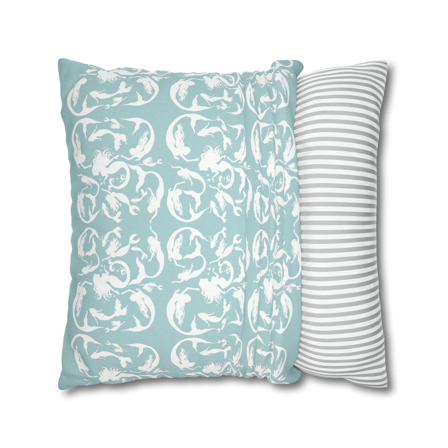 Mermaids silhouettes pillowcase