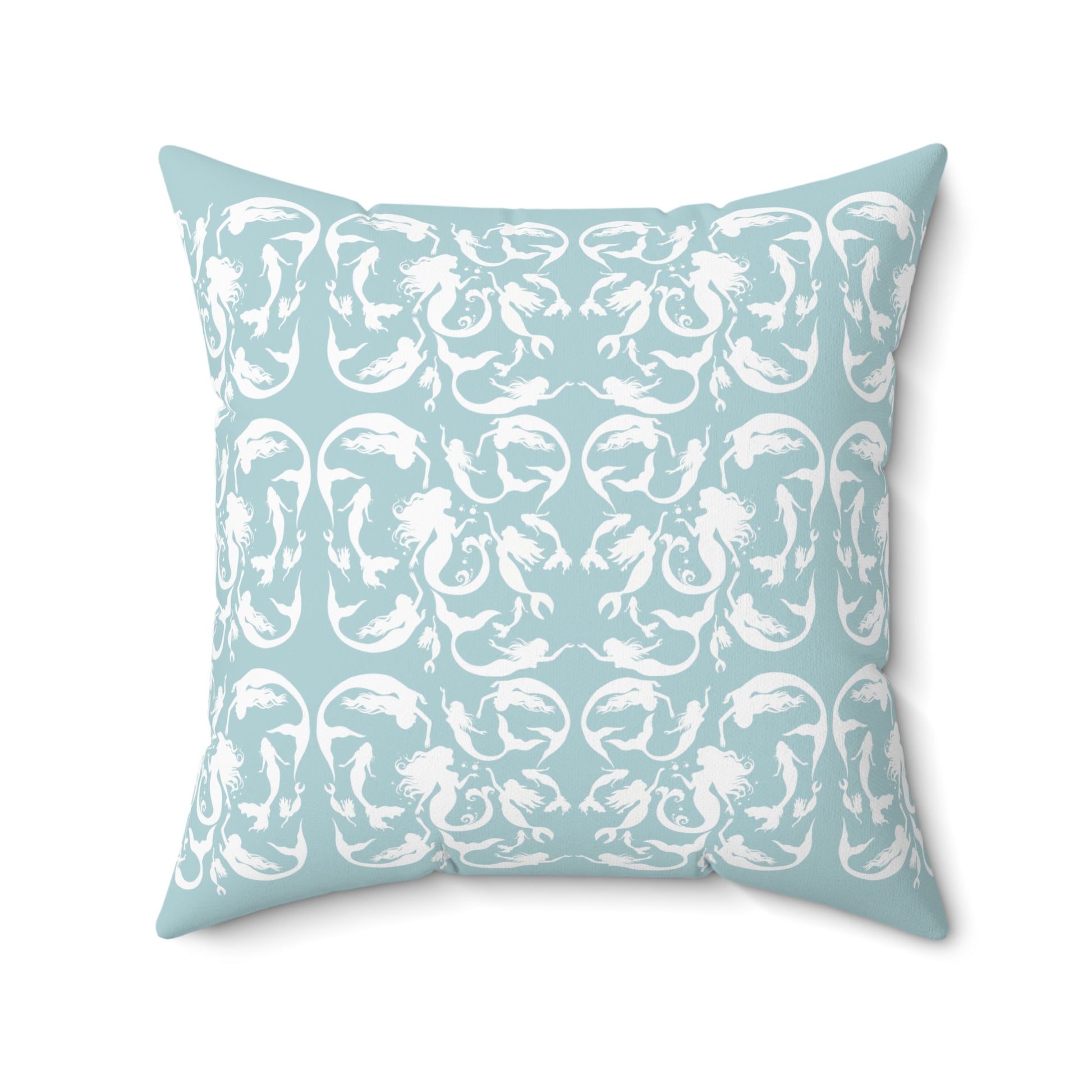 Mermaids silhouettes pillowcase