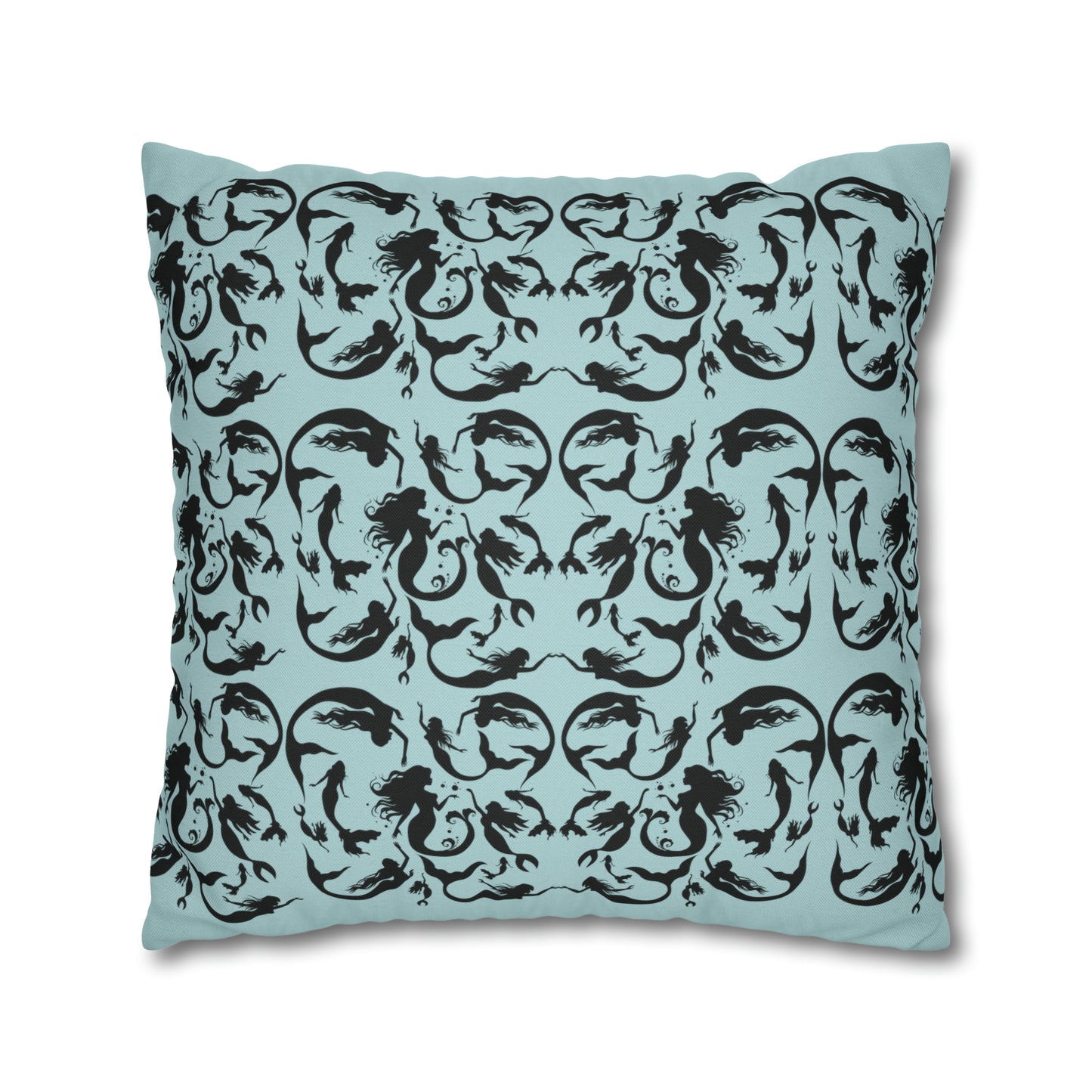 Mermaids silhouettes pillowcase