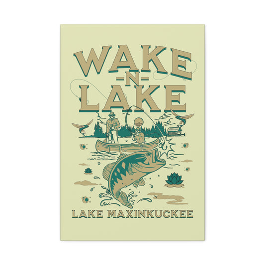 Wake N Lake 2, Matte Canvas, Stretched, 1.25"