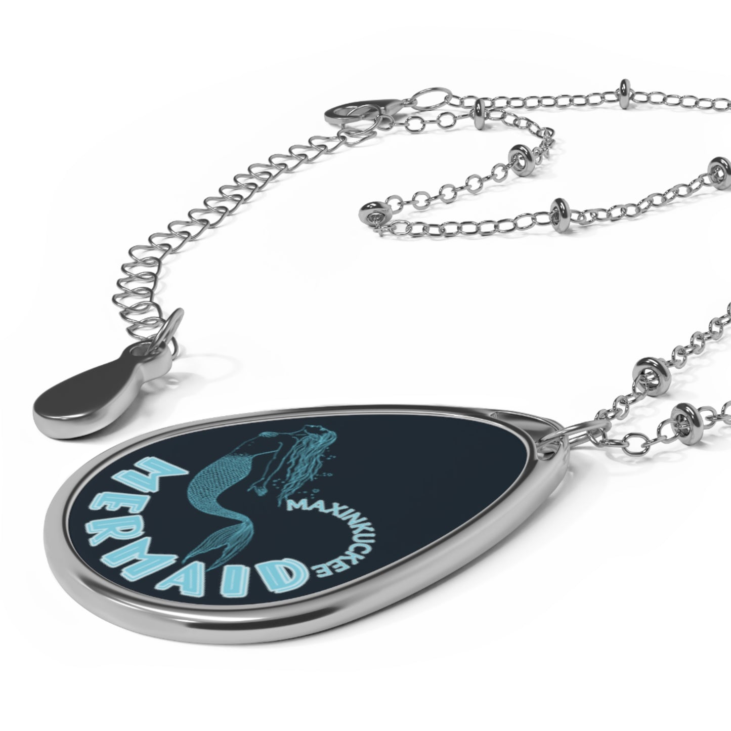 Maxinkuckee Mermaid Oval Necklace