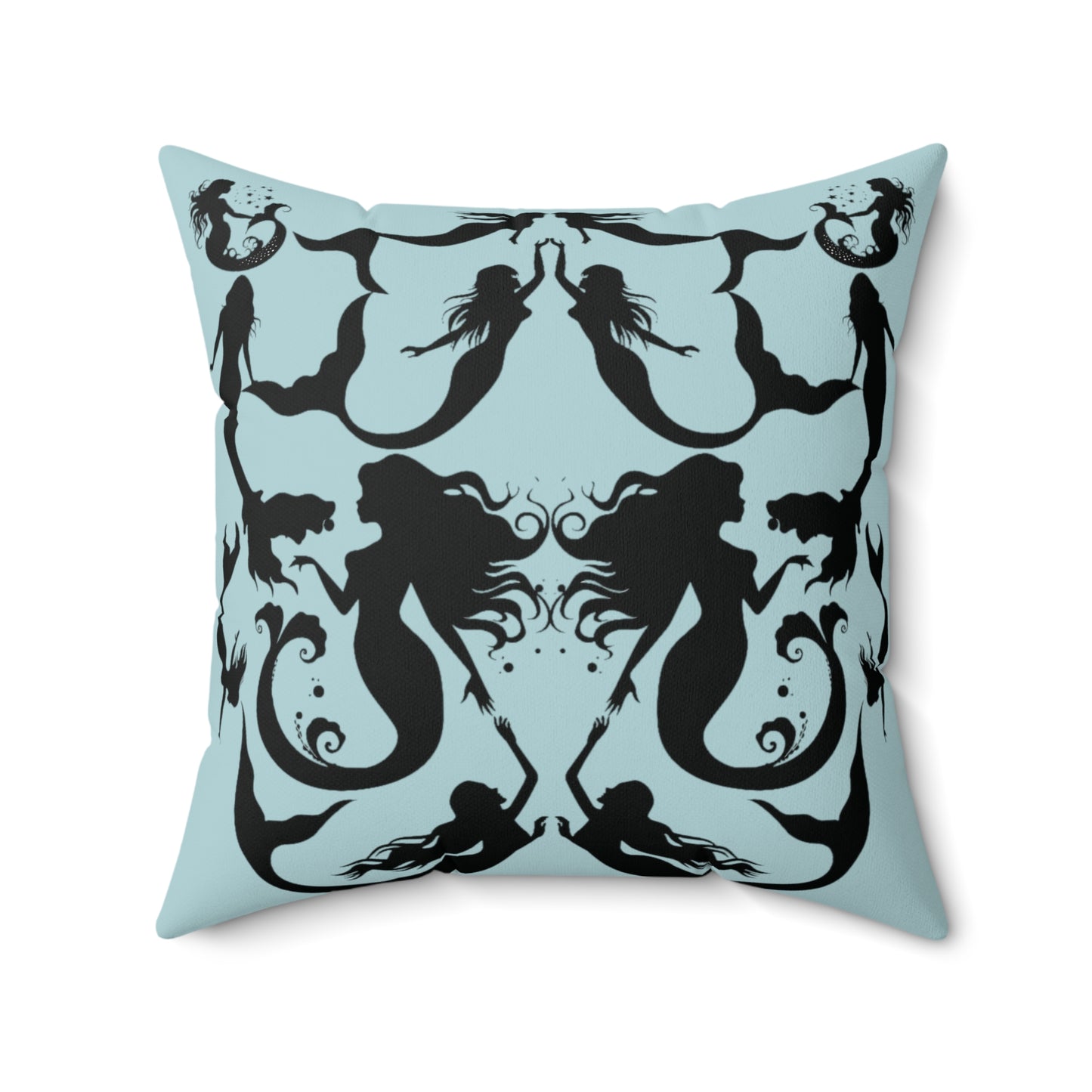 Mermaids silhouettes pillowcase