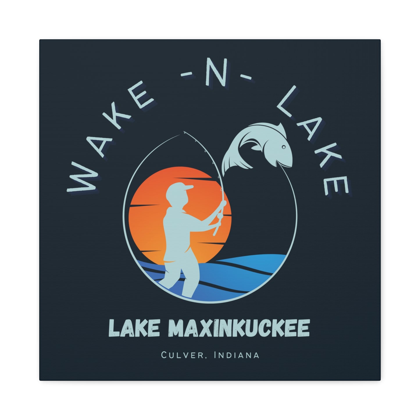 Wake N Lake 1, Matte Canvas, Stretched, 1.25"